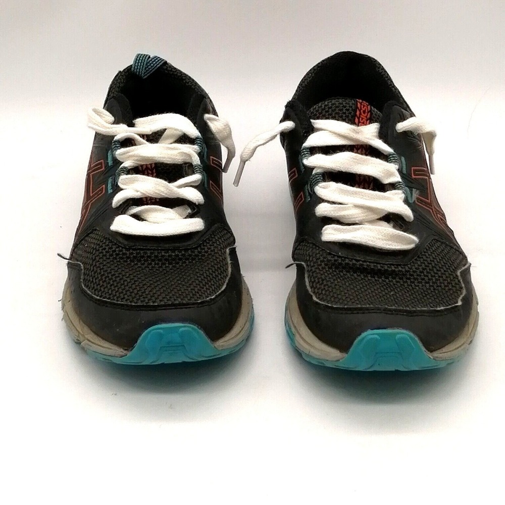 Asics Shoes Womens Sneaker Gel Venture 8 Black Orange Lace Up Walking Athletic 6